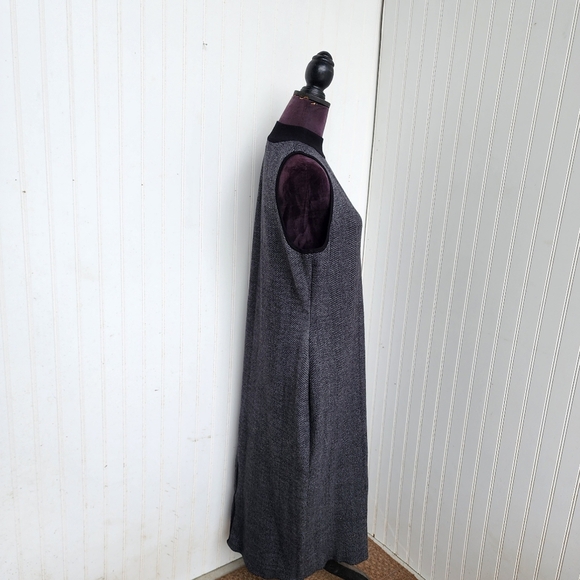 Express Grey Black Knit Mock Neck Sleeveless Sheath Dress Women's Size XLarge XL - Picture 7 of 14